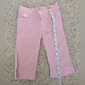 👶Cherokee Pink and White Striped Pants 12 Months Size